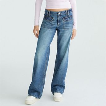 Juniors' Aeropostale Baggy High-Rise Wide-Leg Jeans