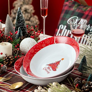 2-pcs Christmas Porcelain Bowl Set