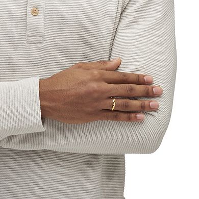 PalmBeach Jewelry Gold-Plated Sterling Silver Wedding Band (2.5mm)