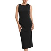 a line dress with square neckline Kohl dress  Line & Dot