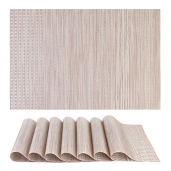 Placemats Set of 8 Placemats for Dining Table Decor Indoor Outdoor Table Mat 17.7*11.8 inch