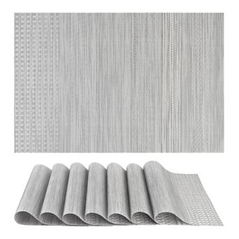 Placemats Set of 8 Placemats for Dining Table Decor Indoor Outdoor Table Mat 17.7*11.8 inch