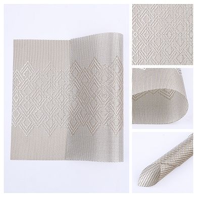 Farmhouse Placemats Set of 6 Placemats for Dining Table Decor with Rhombic Pattern 17.7*11.8 inch