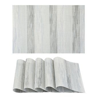 Kitchen Placemats Set of 6 Placemats for Dining Table Decor Indoor Washable Table Mat 17.7*11.8 inch