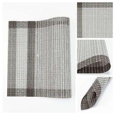 Set of 6 Placemats for Dining Table Decor Indoor Outdoor Washable Kitchen Table Mat 17.7*11.8 inch
