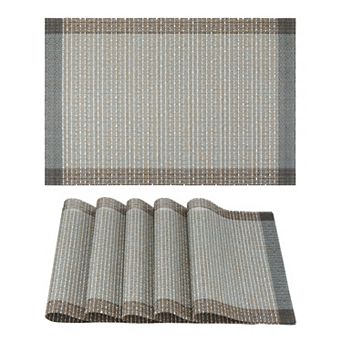 Set of 6 Placemats for Dining Table Decor Indoor Outdoor Washable Kitchen Table Mat 17.7*11.8 inch