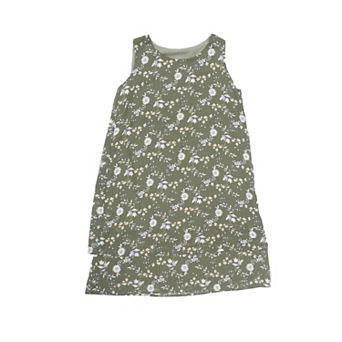 Women's Chiffon Dresses Sleeveless Floral Print Crewneck Tiered Layered Flowy Dress Casual Outfits