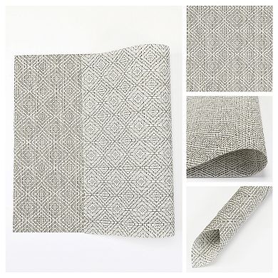 Farmhouse Placemats Set of 8 for Dining Table Decor Kitchen Table Mat with Pattern 17.7*11.8 inch