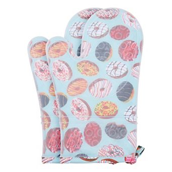 Oven Mitts, Heat Resistant and Waterproof Cooking Gloves for Baking Set of 2, 11.6x7.3 inch