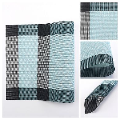 Placemats Set of 6 Placemats for Dining Table Decor, Indoor Outdoor Kitchen Table Mat 17.7*11.8 inch