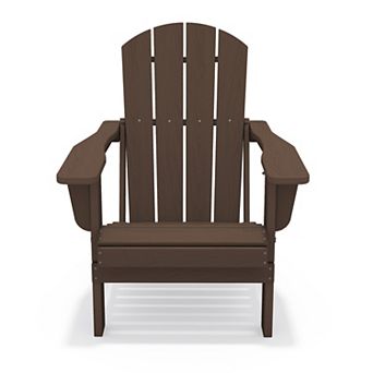 All-Weather Foldable Adirondack Chair/ HDPE Outdoor Folding Patio Chair