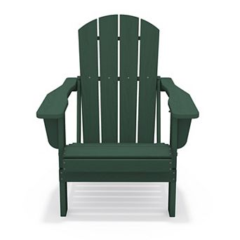 All-Weather Foldable Adirondack Chair/ HDPE Outdoor Folding Patio Chair