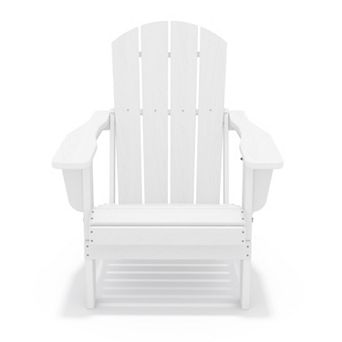 All-Weather Foldable Adirondack Chair/ HDPE Outdoor Folding Patio Chair