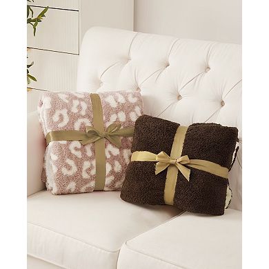 Electric Blanket Heated Throw, Heated Blanket Soft Double Sherpa with 4 Heating & 4 Hours Auto Off