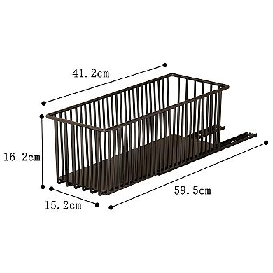 2 Pack Pull Out Cabinet Organizers Slide Out Basket Drawers