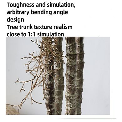 Artificial Palm Tree, 5FT Tall Decorative Fake Palm Tree in Pot with with Natural Trunks