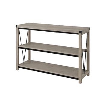 Farmhouse Console Table with Storage, Narrow Sofa Table & Entryway Table for Living Room