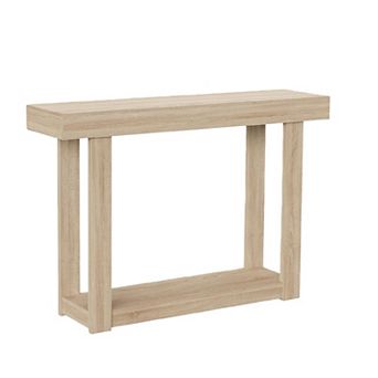 Farmhouse Wood Console Table for Entryway,Sofa Table with Shelves Entry Way