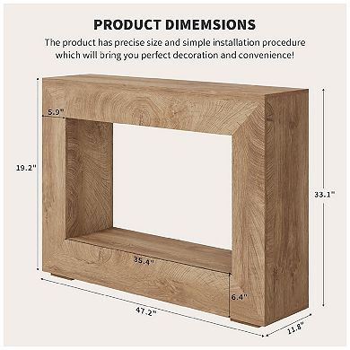 Farmhouse Entryway Table, Farmhouse Console Table, Storage Rustic Sofa Tables for Hallway