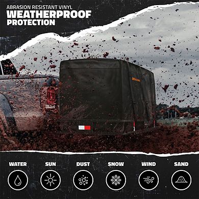 Mockins 40 Cu Ft. Black Waterproof Car Carrier Cargo Bag (70"x30"x33")