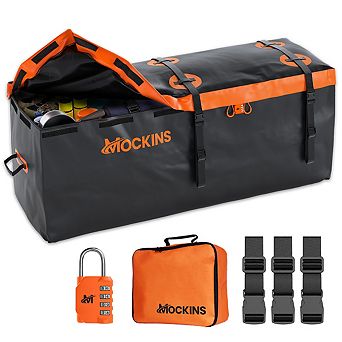 Mockins 16 Cu Ft. Orange Waterproof Car Carrier Cargo Bag (58"x20"x24")