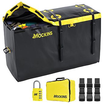 Mockins 30 Cu Ft. Yellow Waterproof Car Carrier Cargo Bag (60"x24"x36")