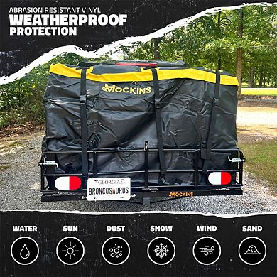Mockins 30 Cu Ft. Yellow Waterproof Car Carrier Cargo Bag (60"x24"x36")