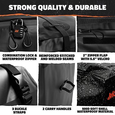 Mockins 16 Cu Ft. Black Waterproof Car Carrier Cargo Bag (58"x20"x24")