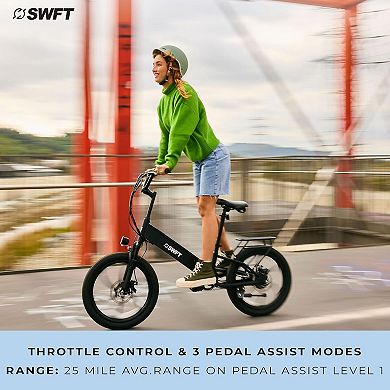 SWFT RX Electric Lightweight Bike for Adults with 3-Level Pedal Assist