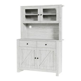 IDEALHOUSE Kitchen Pantry with Hutch