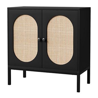 IDEALHOUSE Modern Rattan Buffet Cabinet
