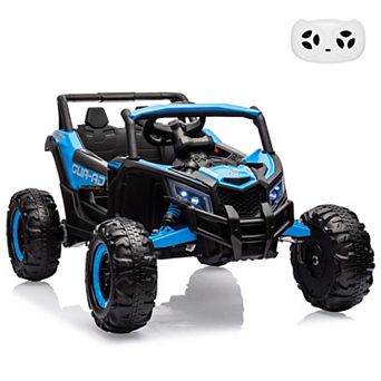 24V Kids Ride-On UTV Car, Battery-Powered Electric Vehicle with Remote Control, Spring Suspension