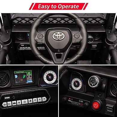 12V Ride on Truck for Kids, Battery Powered Electric Kids Car with Remote Control, Music,LED Lights