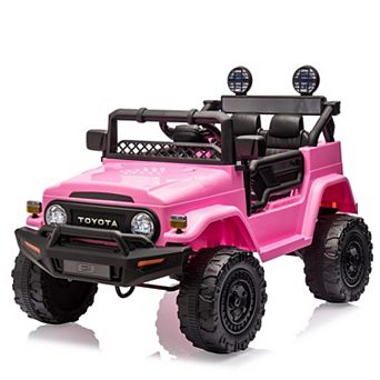 12V Ride on Truck for Kids, Battery Powered Electric Kids Car with Remote Control, Music,LED Lights