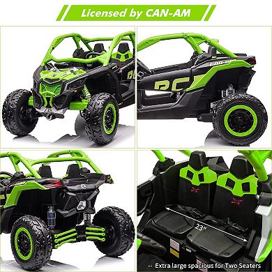2 Seats Ride-on UTV with Remote Control for Kids, 2 * 24V Batteries 4 * 200W Motor, Electric Vehicle