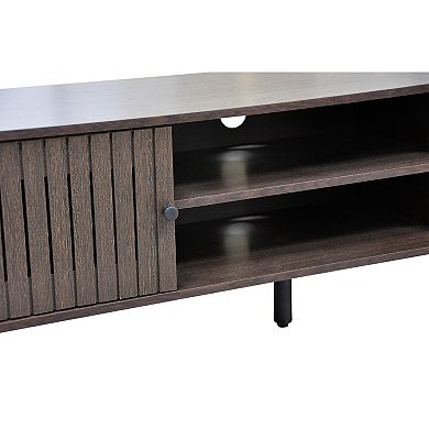 58.27 in. Wood TV Stand with 2 Storage Cabinets Fits TV's up to 65 in.