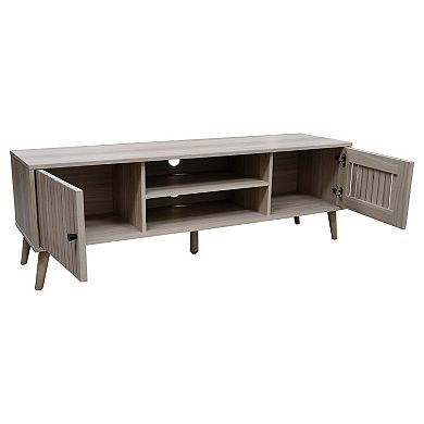 58.27 in. Wood TV Stand with 2 Storage Cabinets Fits TV's up to 65 in.
