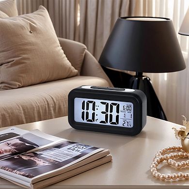 Electric Alarm Clock, Bright Colors, Backlight Gentle Wake-Up Sound for Bedroom/Dorm 5.3"x1.8"x 3.0"
