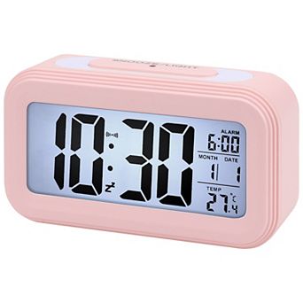 Electric Alarm Clock, Bright Colors, Backlight Gentle Wake-Up Sound for Bedroom/Dorm 5.3"x1.8"x 3.0"