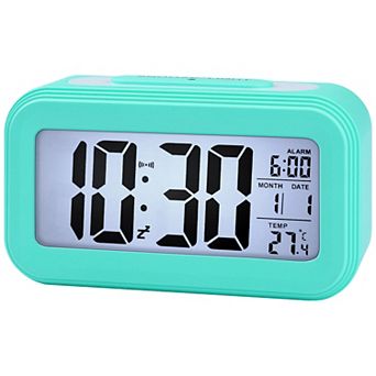 Electric Alarm Clock, Bright Colors, Backlight Gentle Wake-Up Sound for Bedroom/Dorm 5.3"x1.8"x 3.0"