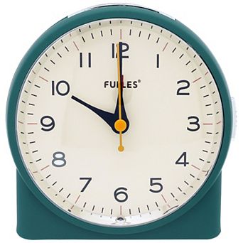 Table Alarm Clock, Retro-style Semi-Circular, Non-Tick Movement, Snooze Function 4.1"x2.6"x4.6"
