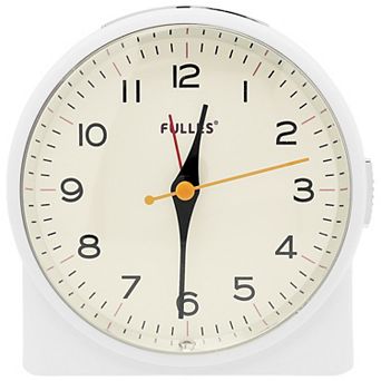 Table Alarm Clock, Retro-style Semi-Circular, Non-Tick Movement, Snooze Function 4.1"x2.6"x4.6"