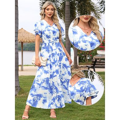 childrens princess dresses Cute Strapless Dusty Blue Ruffles Puffy Flower Girl Size:42S 1000+ images about forever Orchid Bloom Clothing