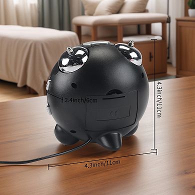 Digital Alarm Clock Large LED Display, Dual Alarms, Wired Shaker for Bedroom/Dorm 4.3"x2.4"x4.3"