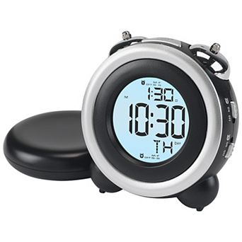 Digital Alarm Clock Large LED Display, Dual Alarms, Wired Shaker for Bedroom/Dorm 4.3"x2.4"x4.3"