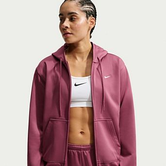 Women's Nike Studio Fleece Sport Therma-FIT Full-Zip Hoodie