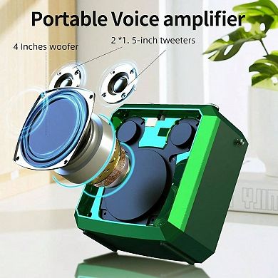 50W Voice Amplifier with Wireless Handheld Mic, Wireless Voice Amplifier Teachers, Meeting, Speech,