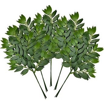 24 pc Italian Ruscus Greenery Stems Artificial Silk Greenery Plants Spray for DIY Wedding