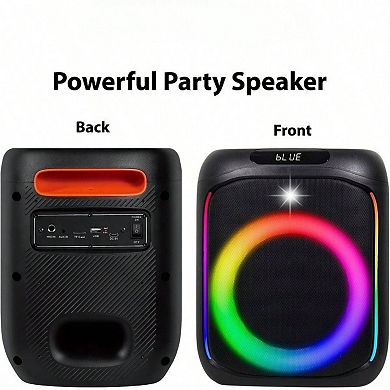 Bluetooth Wireless Speaker Microphone Karaoke Battery Portable Sound Audio Powerful Consumer Product
