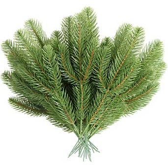 30 pc Artificial Pine Branches Green Plants Pine Needles DIY Accessories for Garland Wreath